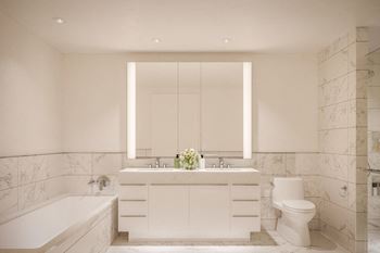 Bathrooms available in three palette variations